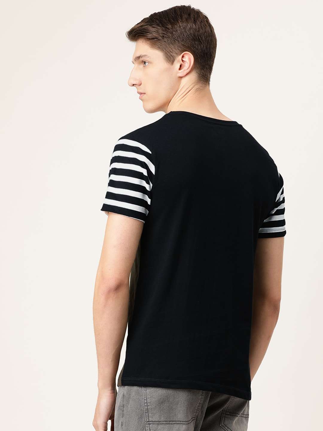 Shop Men Colourblocked TShirt Online.