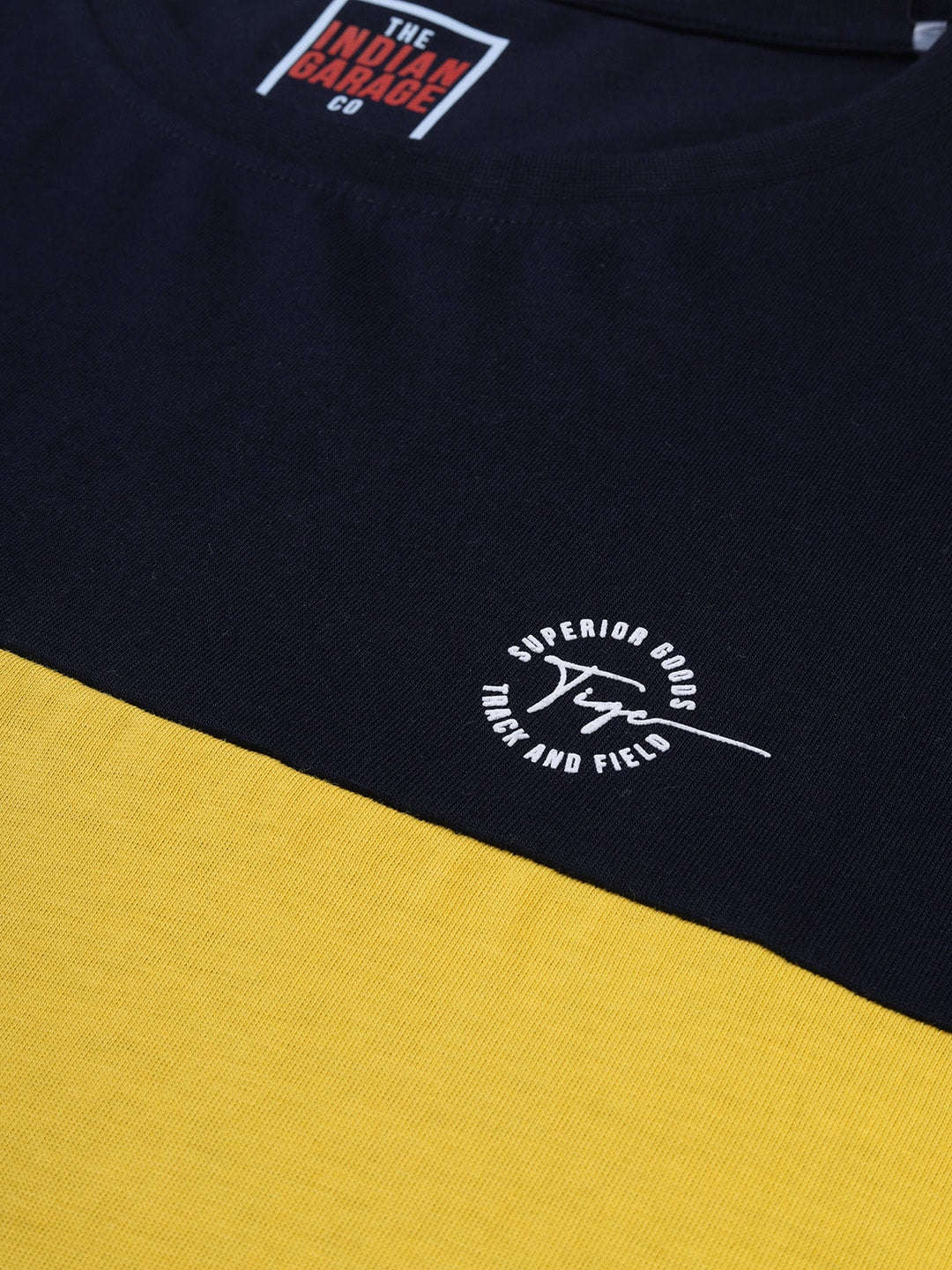 Shop Men Colourblocked TShirt Online.