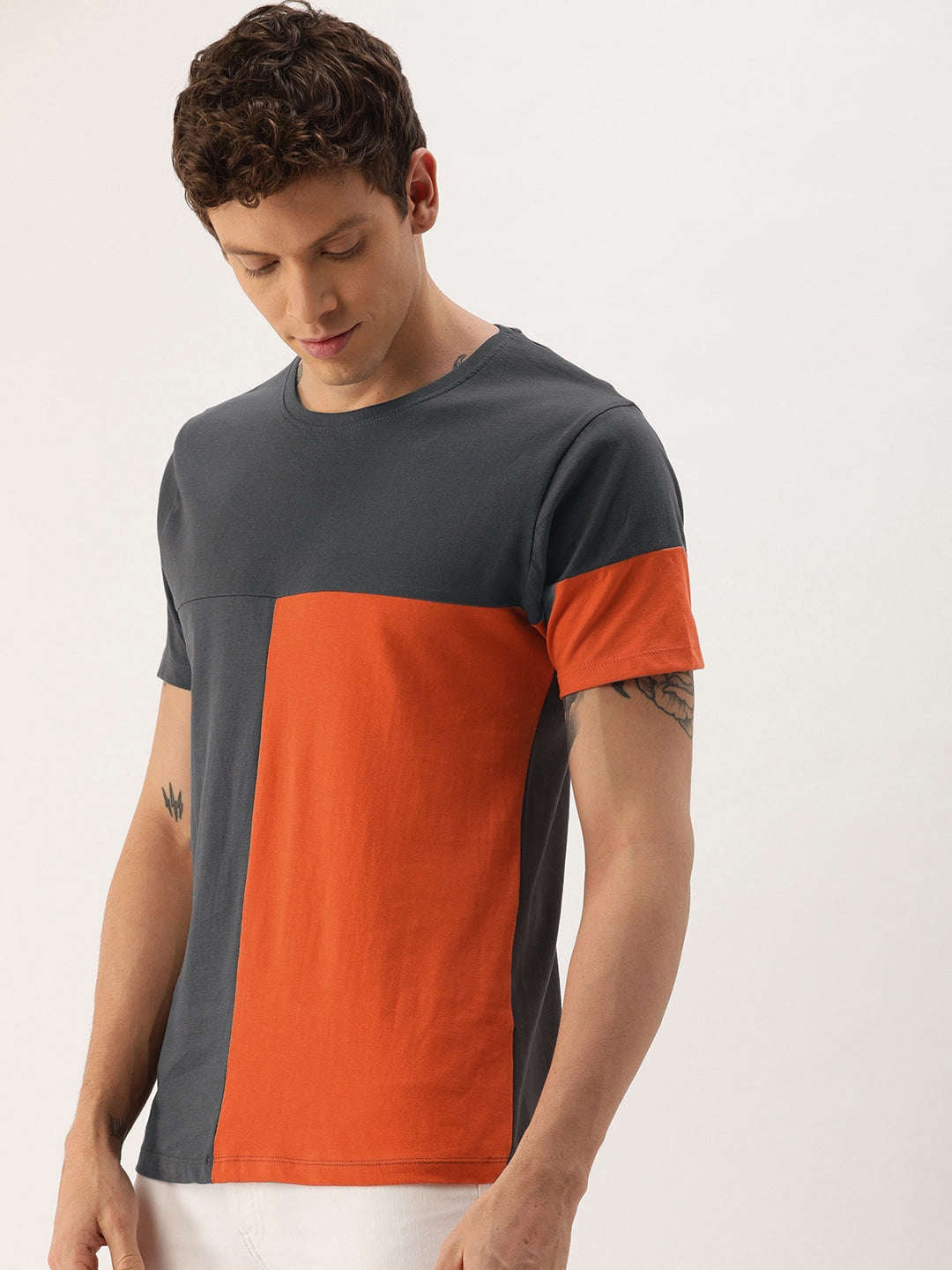 Shop Men Solid T-Shirt Online.