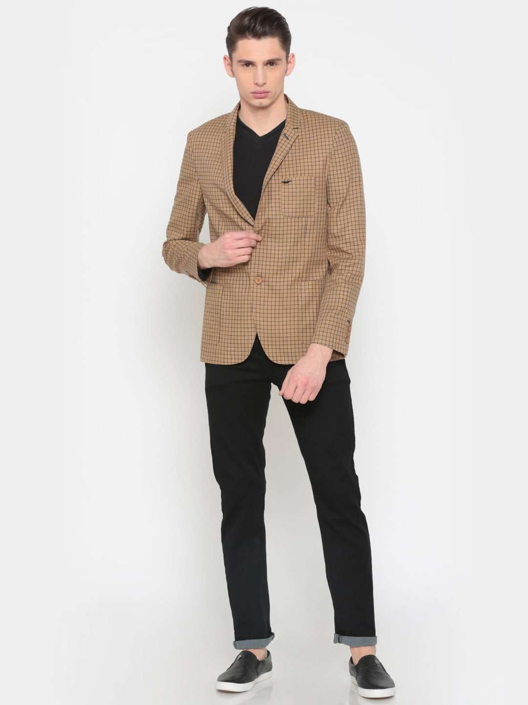 Shop Men Checked Blazer Online.