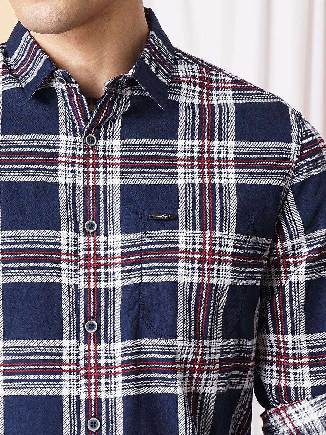 Shop Men Checked Shirt Online.