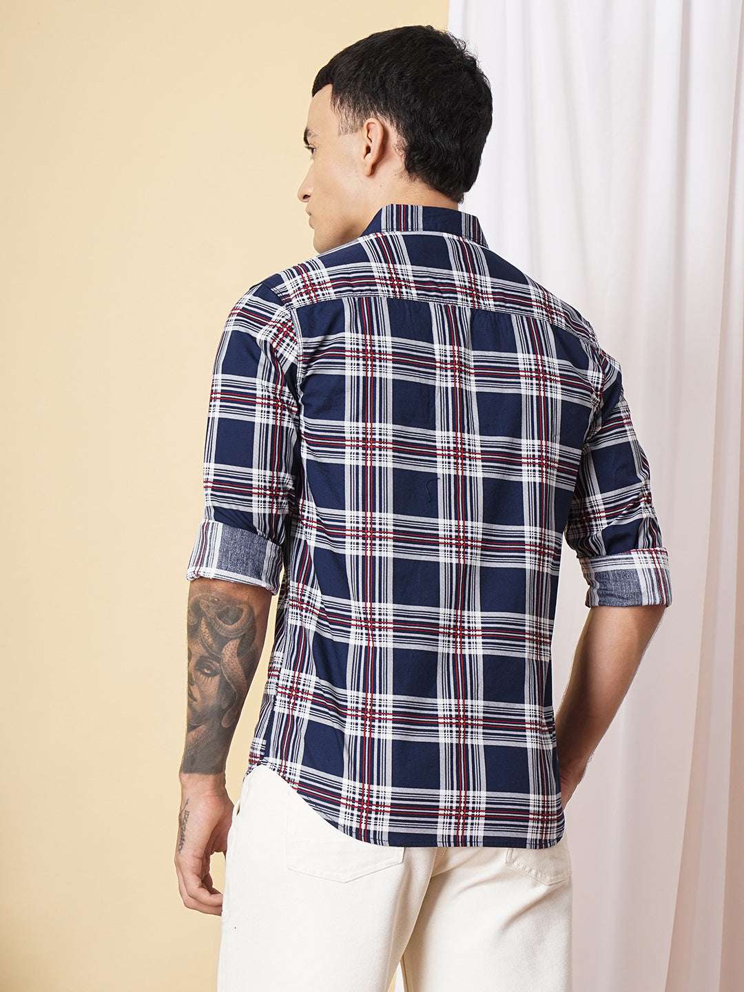 Shop Men Checked Shirt Online.