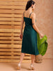Shop Women's Green A Line Solid Casual Slip Dress Online.