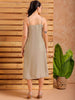 Shop Women's Grey A Line Solid Casual Slip Dress Online.