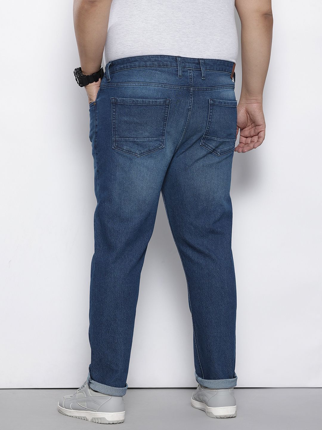Men's Blue Slim Fit Casual Jeans
