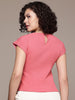 Freehand by The Indian Garage Co Women Boxy Textured Regular Top