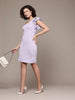 Freehand Women Fitted Textured One Shoulder Dress