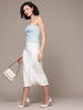 Freehand by The Indian Garage Co Women Fitted Textured One Shoulder Top