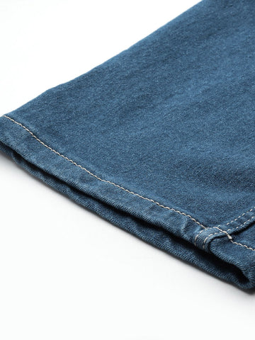 Men's Blue Slim Fit Casual Jeans