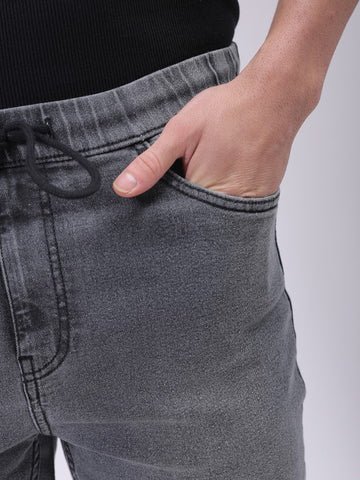 Men's Solid Denim Jogger