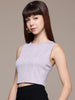 Freehand by The Indian Garage Co Women Fitted Textured Crop Top