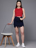 Freehand by The Indian Garage Co Women Fitted Textured Crop Top