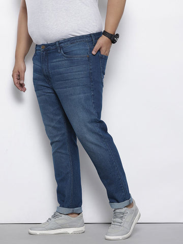 Men's Blue Slim Fit Casual Jeans