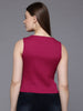 Freehand by The Indian Garage Co Women Fitted Textured Tank Top