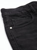 Men's Black Straight Fit Casual Jeans