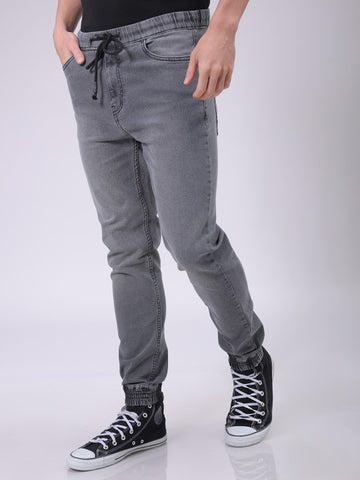 Men's Solid Denim Jogger