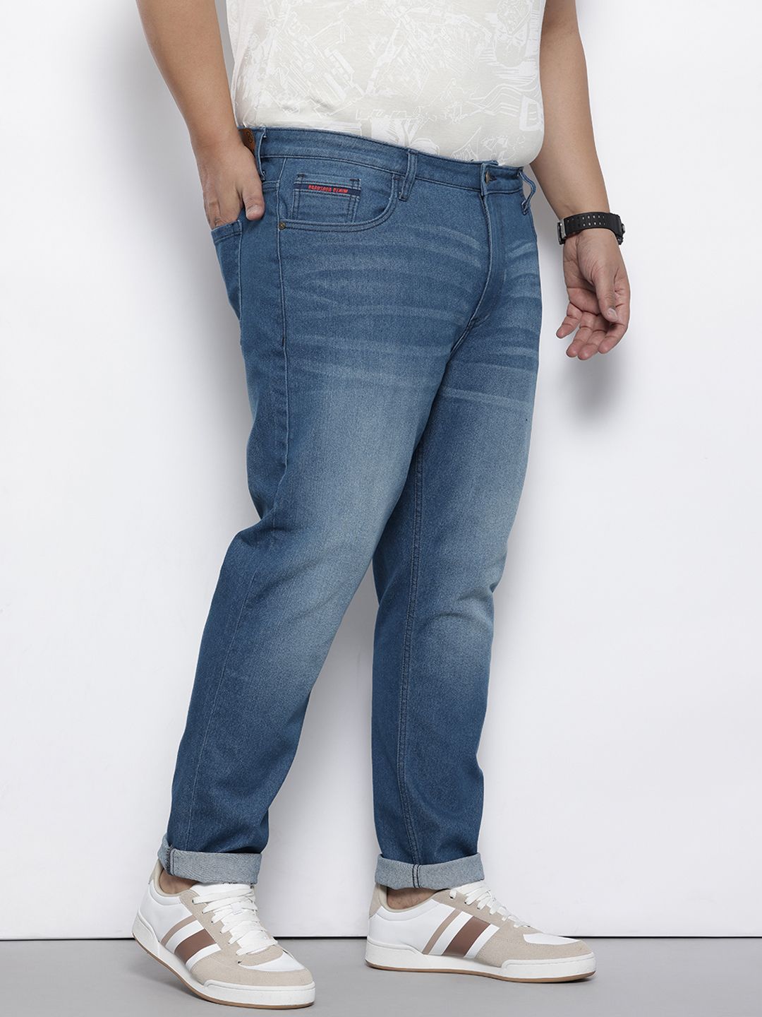 Men's Blue Slim Fit Casual Jeans