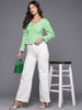 Freehand by The Indian Garage Co Women Regular Fit Textured Twist Top