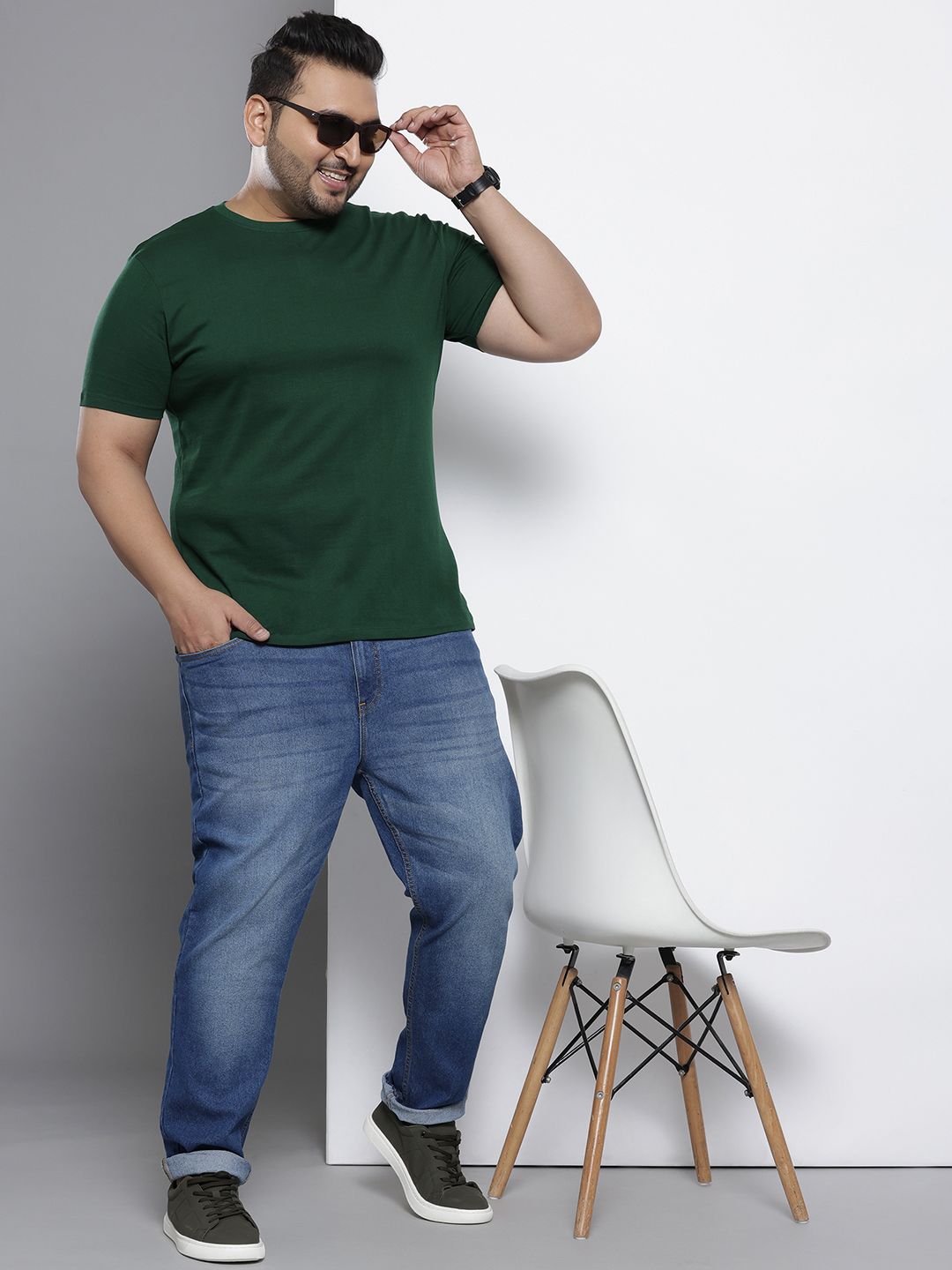 Men's Blue Slim Fit Casual Jeans