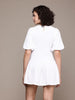Freehand Women Relaxed Fit Textured Tiered Dress