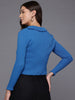 Freehand by The Indian Garage Co Women Fitted Textured Asymmetric Top