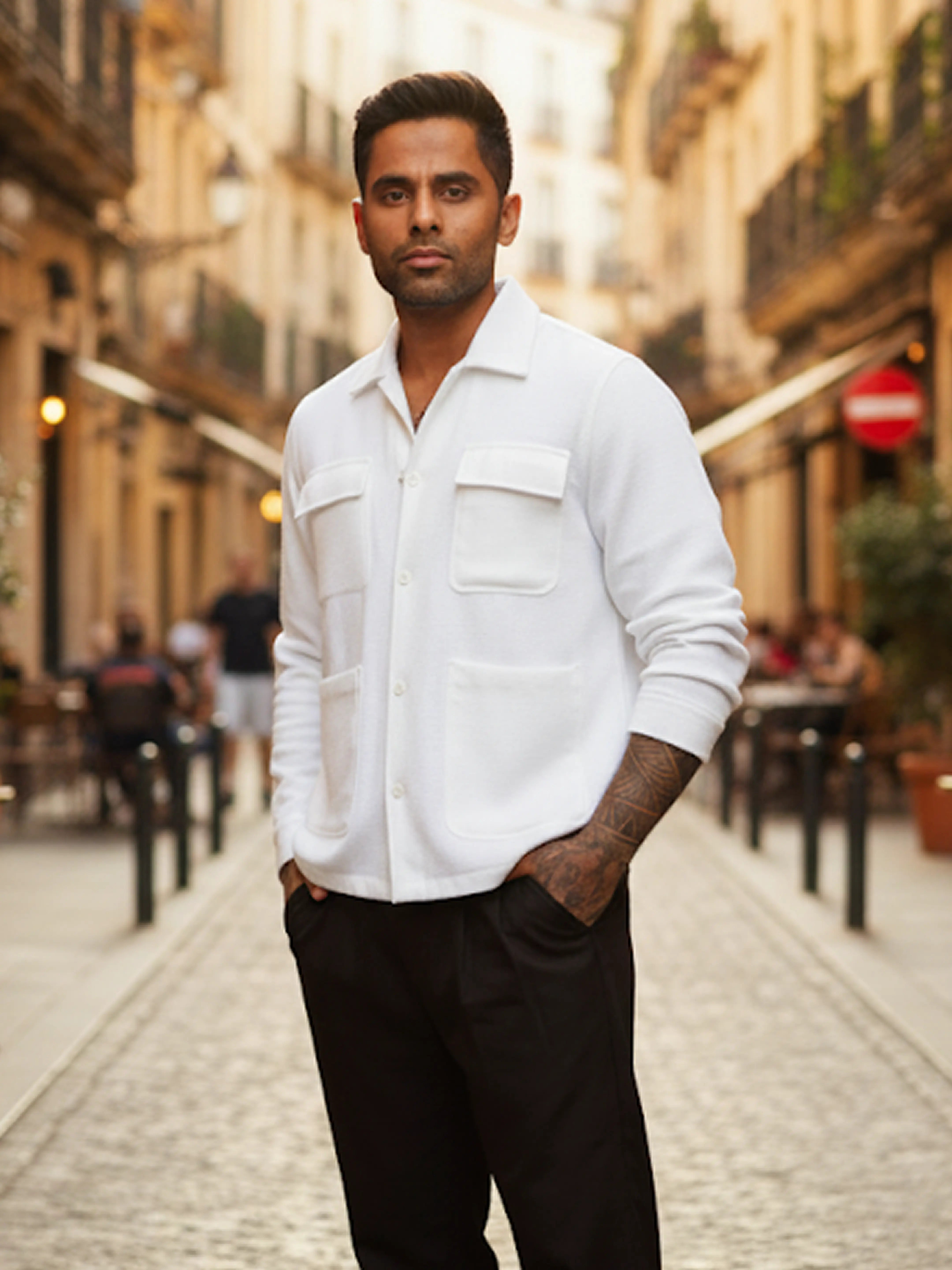 Men's Multicolor Regular Fit Textured Textured Shirt