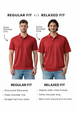 Men's Black Relaxed Fit Graphic Printed Casual Polo T-Shirt