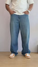 Men's Blue Skater Fit Solid Street Wear Jeans