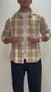 Men's Beige Oversized Fit Casual Shirt