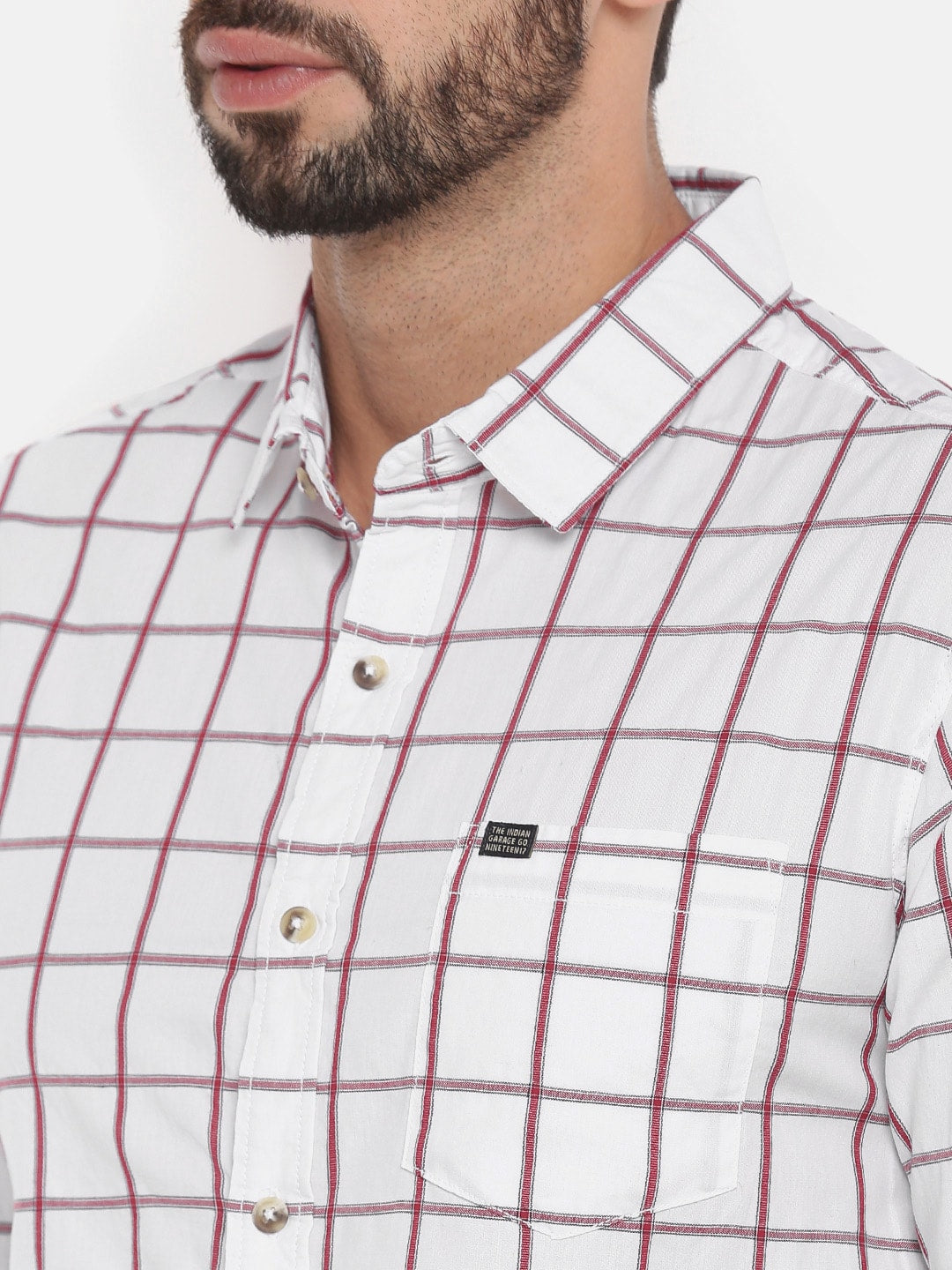Shop Men Checked Casual Shirts Online.