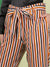 Women Striped Tapered Pants