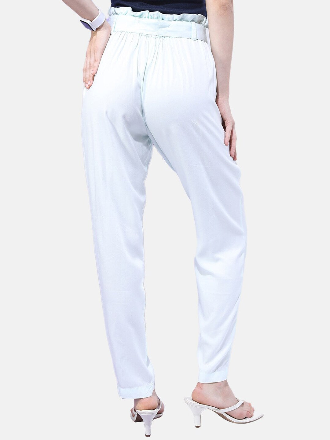 Shop Women Solid Tapered Pants Online.