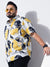 Men Plus Size Floral Print Shirt