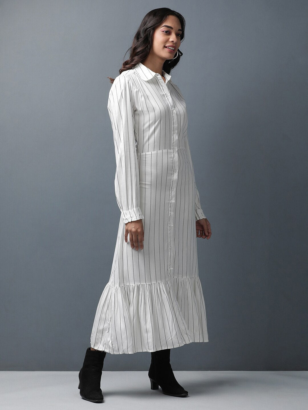 Shop Women Striped Maxi Dress Online.