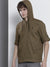 Men's Cotton Olive Solid Slim Fit Long Sleeves Shirt