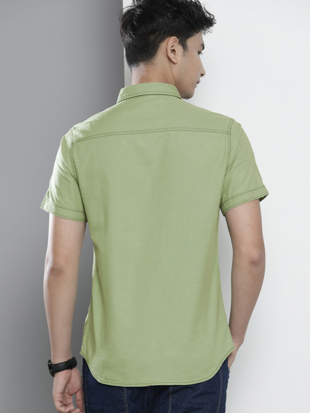 Shop Men Sulphur Dyed Shirt Online.