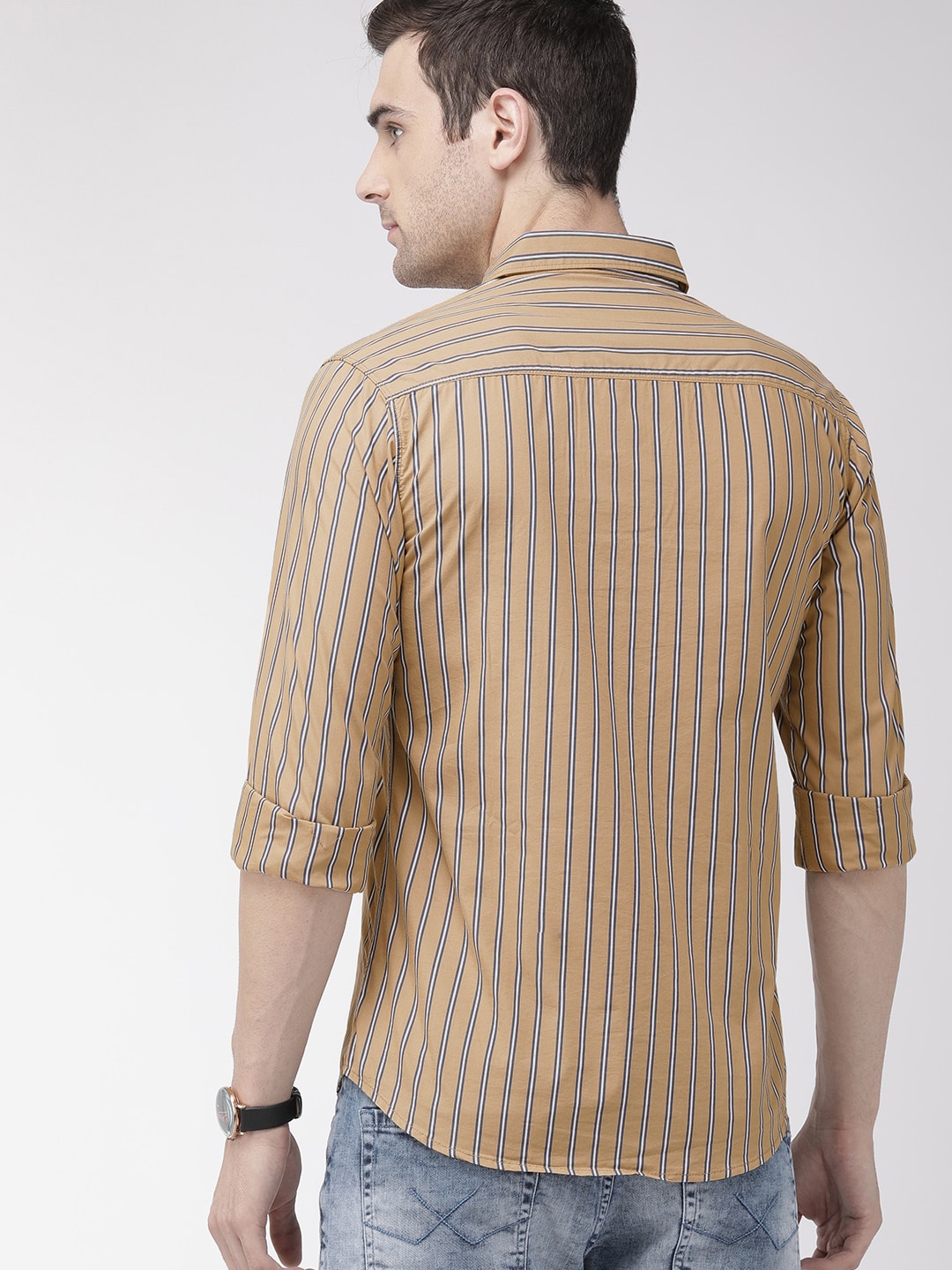 Shop Men Striped Casual Shirt Online.