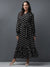 Women Polka Dot Printed Flare Maxi Dress