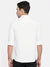 Men's Slim Fit White Cotton Solid Long Sleeves Shirt