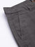 Men's Cotton Grey Solid Slim Fit Shorts