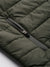 Men's Polyester Olive Solid Slim Fit Long Sleeves Jackets