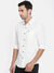 Men's Slim Fit White Cotton Solid Long Sleeves Shirt