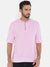 Men's Slim Fit Pink Cotton Solid Long Sleeves kurta