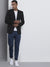 Men's Cotton Polyester Black Solid Slim Fit Long Sleeves Blazer