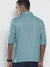 Men's Cotton Blue Solid Slim Fit Long Sleeves Shirt