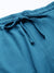 Men's Cotton Polyester Cobalt Blue Solid Slim Fit Joggers