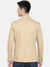 Men's Slim Fit Beige Cotton Solid Long Sleeves Blazer