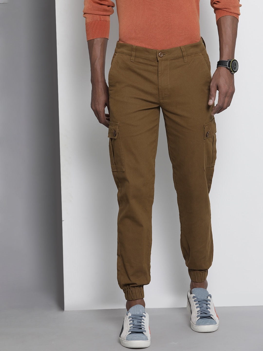 Buy Dennis Lingo Men Slim Fit Wrinkle Free Cargos Trousers - Trousers for  Men 24606952 | Myntra
