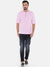 Men's Slim Fit Pink Cotton Solid Long Sleeves kurta