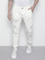 Men's White Printed Slim Fit Stretchable Jeans